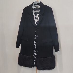 Kate Spade Black Elegant Coat